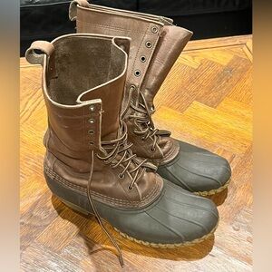 Men's Leather LL Bean Waterproof Duck Boots
